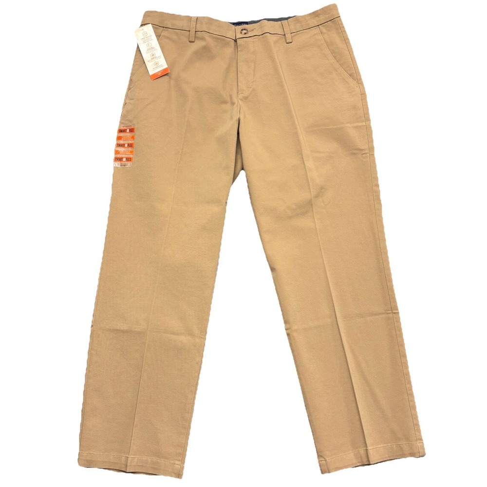 DOCKERS Mens Workday Khaki 4-Way Stretch Straight Fit Pants 38x30 New